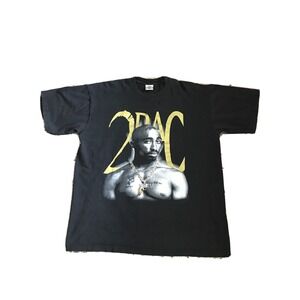 Vintage Tupac Shakur 2PAC Thug Life  Black T-Shirt BIG & TALL XL - Pro Tag